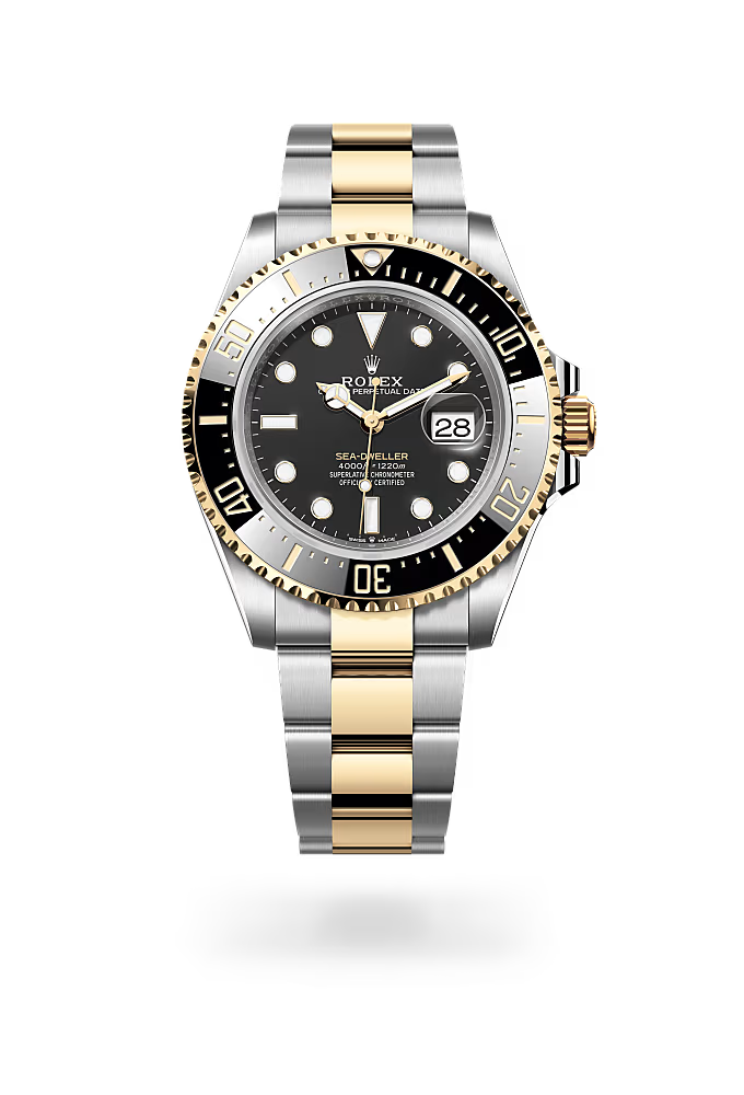 Classic Luxury Big Large Face Waterproof Watches for Men, Analog Two Tone Stainless Steel Men Wrist Watch with Date Relojes De Hombre