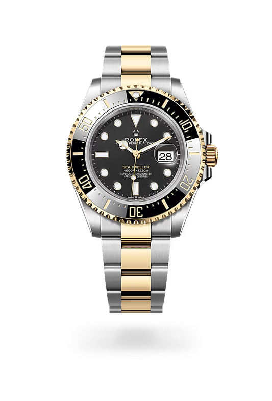 Classic Luxury Big Large Face Waterproof Watches for Men, Analog Two Tone Stainless Steel Men Wrist Watch with Date Relojes De Hombre